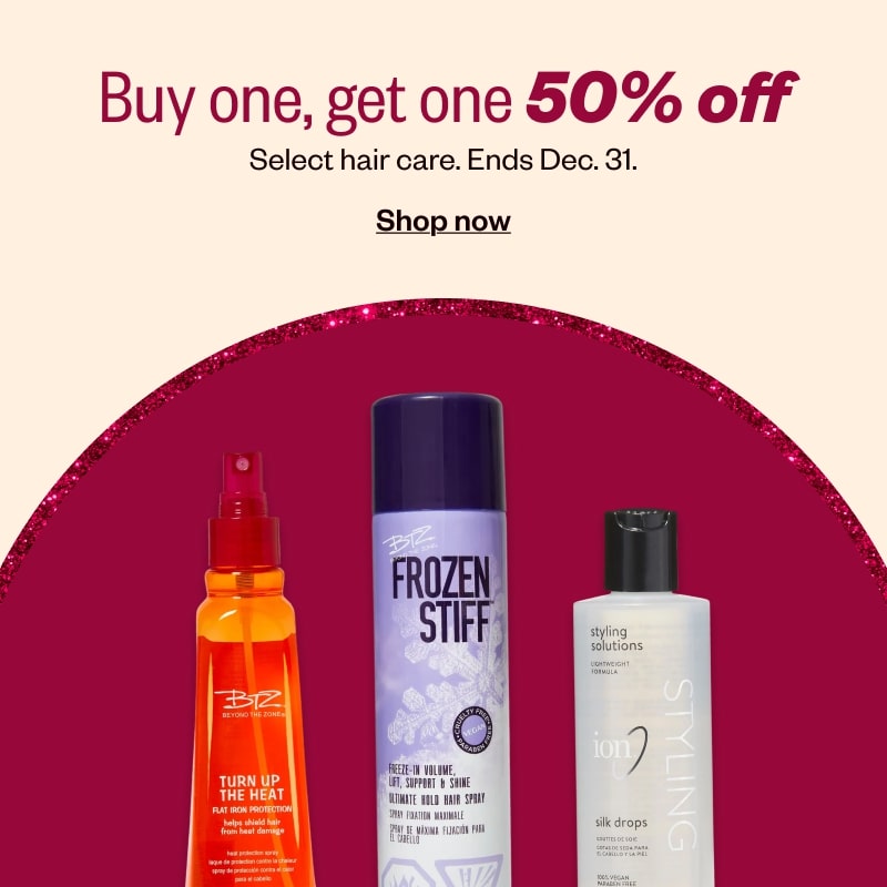 Buy one, get one 50% off select hair care