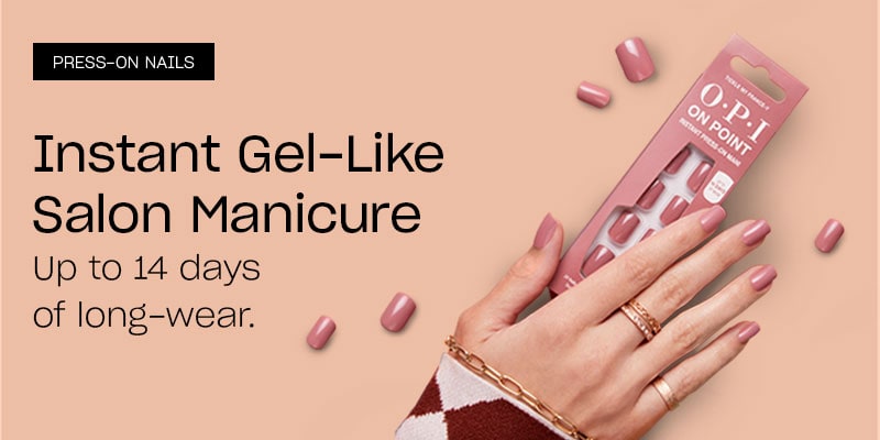 PRESS-ON NAILS Instant Gel-Like Salon Manicure Up to 14 days of long-wear.