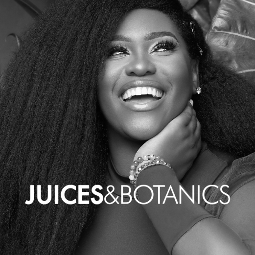 Headshot image of Whitney Eaddy, CEO of Juices and Botanics, with Juices and Botanics logo over the image