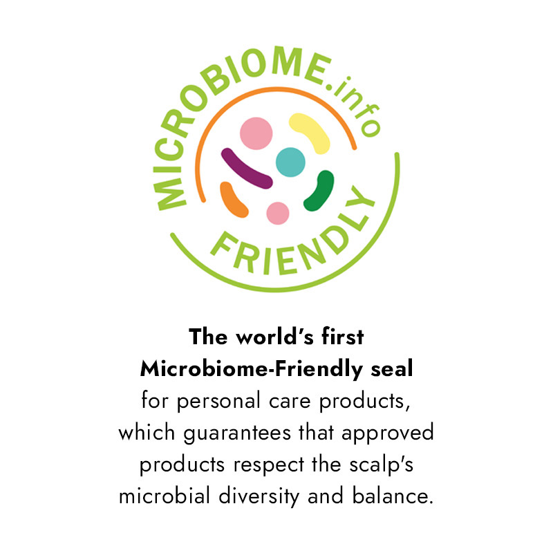 microbiome.info friendly. The world's first Microbiome-Friendly seal for personal care products, which guarantees that approved products respect the scalp's microbial diversity and balance.