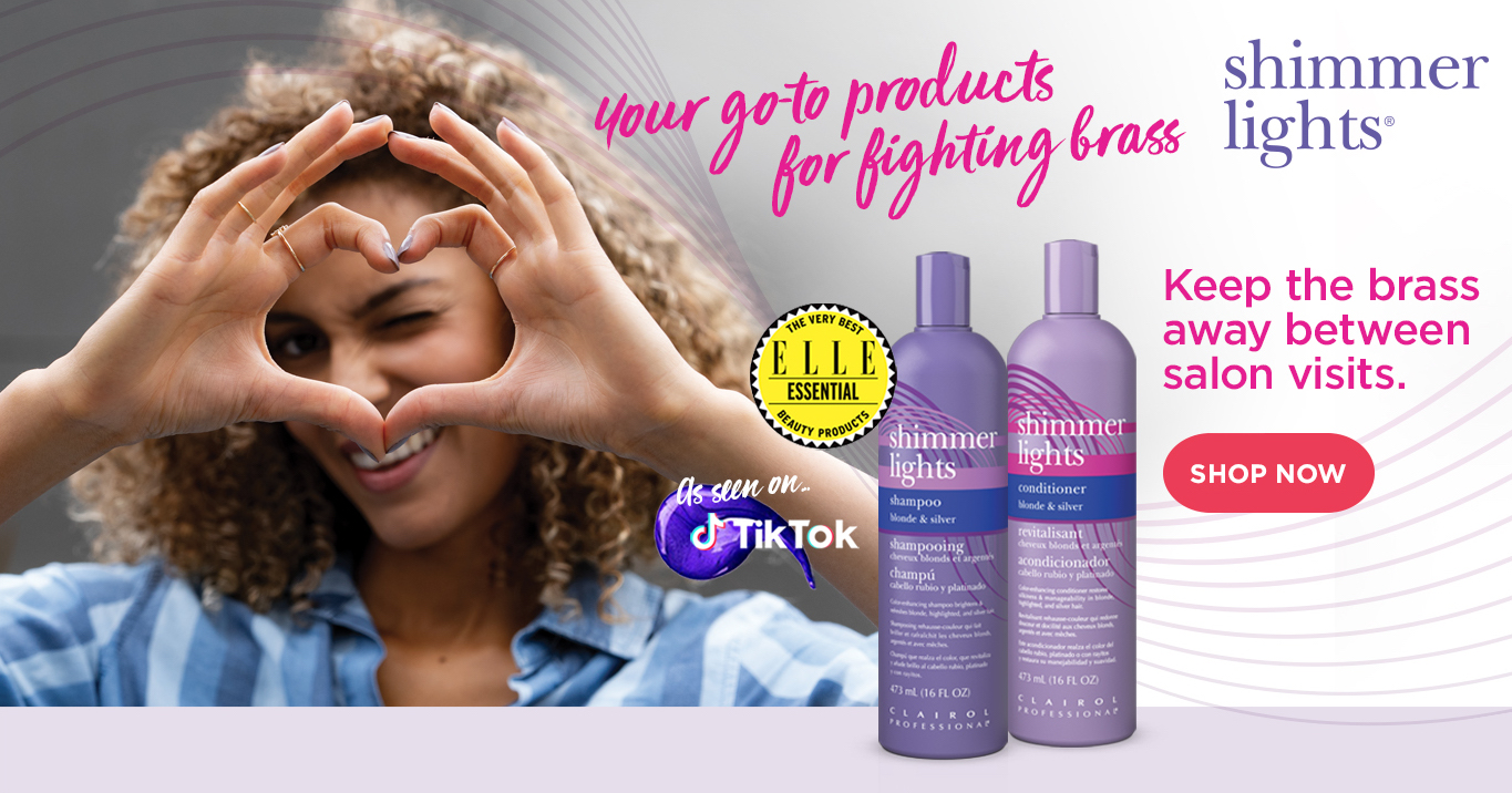 Shimmer Lights. Your go-to product for fighting brass. Keep the brass away between salon visits.