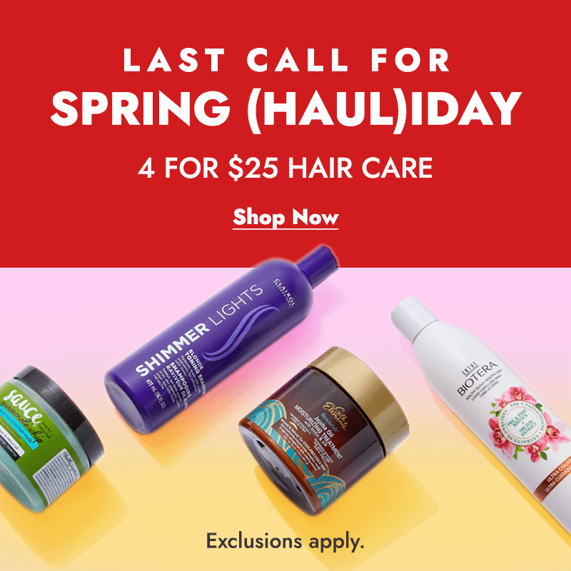 4 for $25 Hair Care Ending Soon - Shop Now