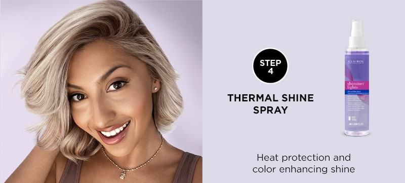STEP 4 THERMAL SHIINE SPRAY. Heat protection and color enhancing shine