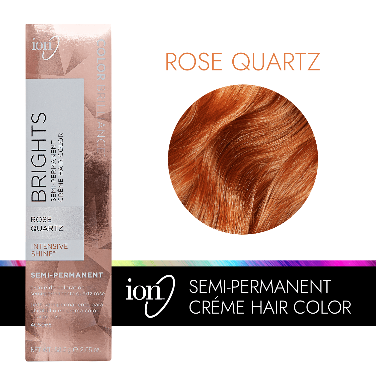 Ion Rose Quartz Semi Permanent Hair Color 2.05 Oz