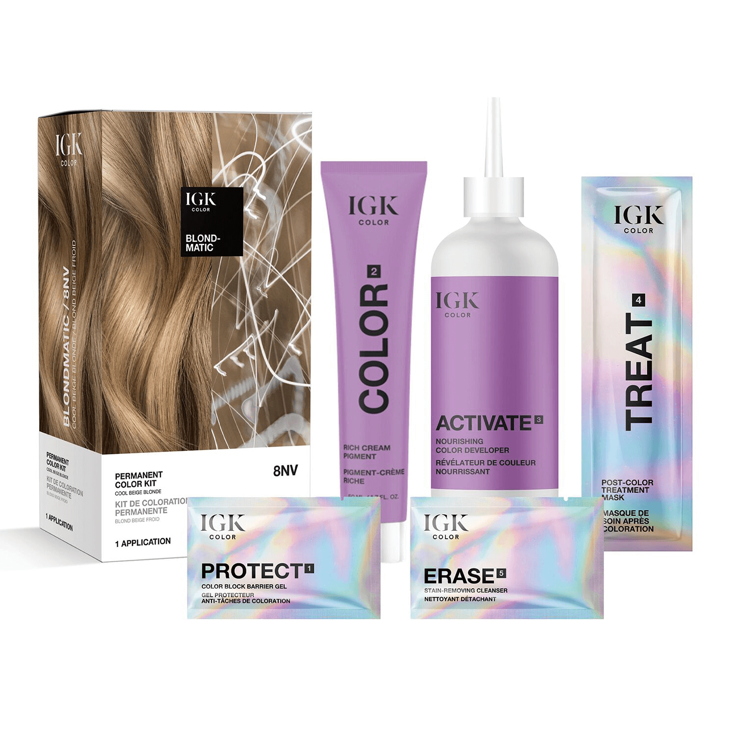 Igk Hair 6-Pc. Permanent Color Set - Blondmatic
