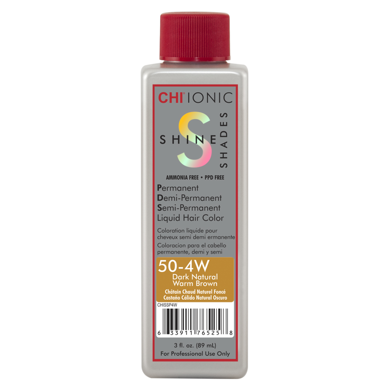 5NW Warm Neutral Brown Demi-Permanent Gloss Liquid Hair Color Compare to Redken® Shades EQ®