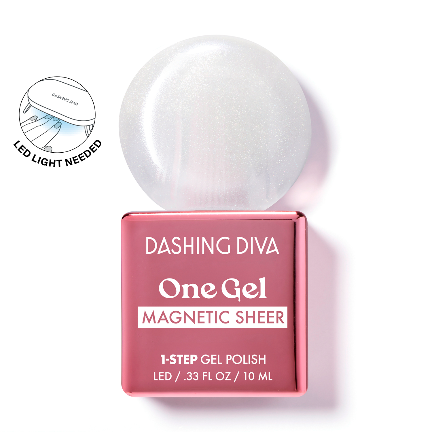 Dashing Diva One Gel Magnetic Topper - Silver