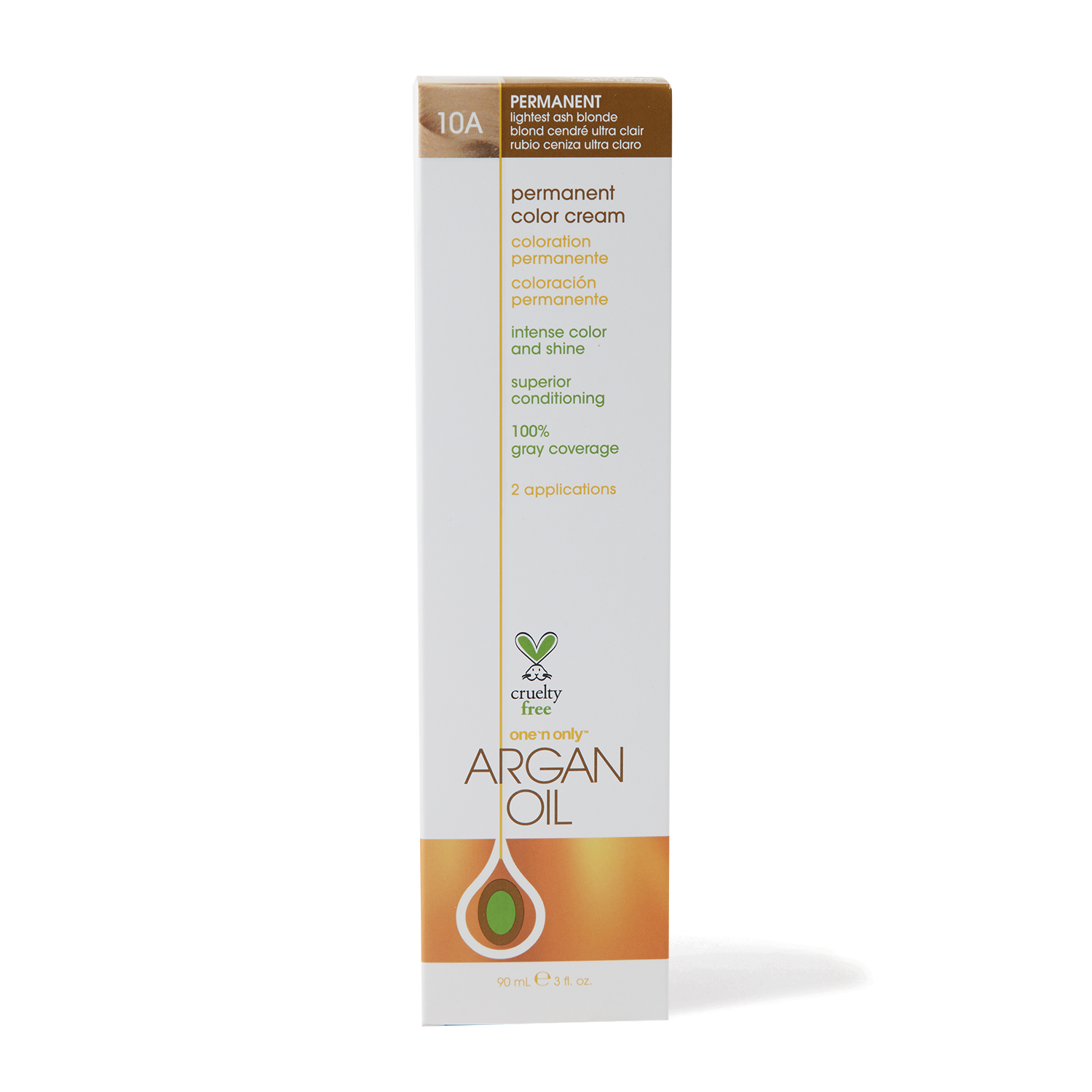 One 'n Only Argan Oil Permanent Color Cream 10A Lightest Ash Blonde