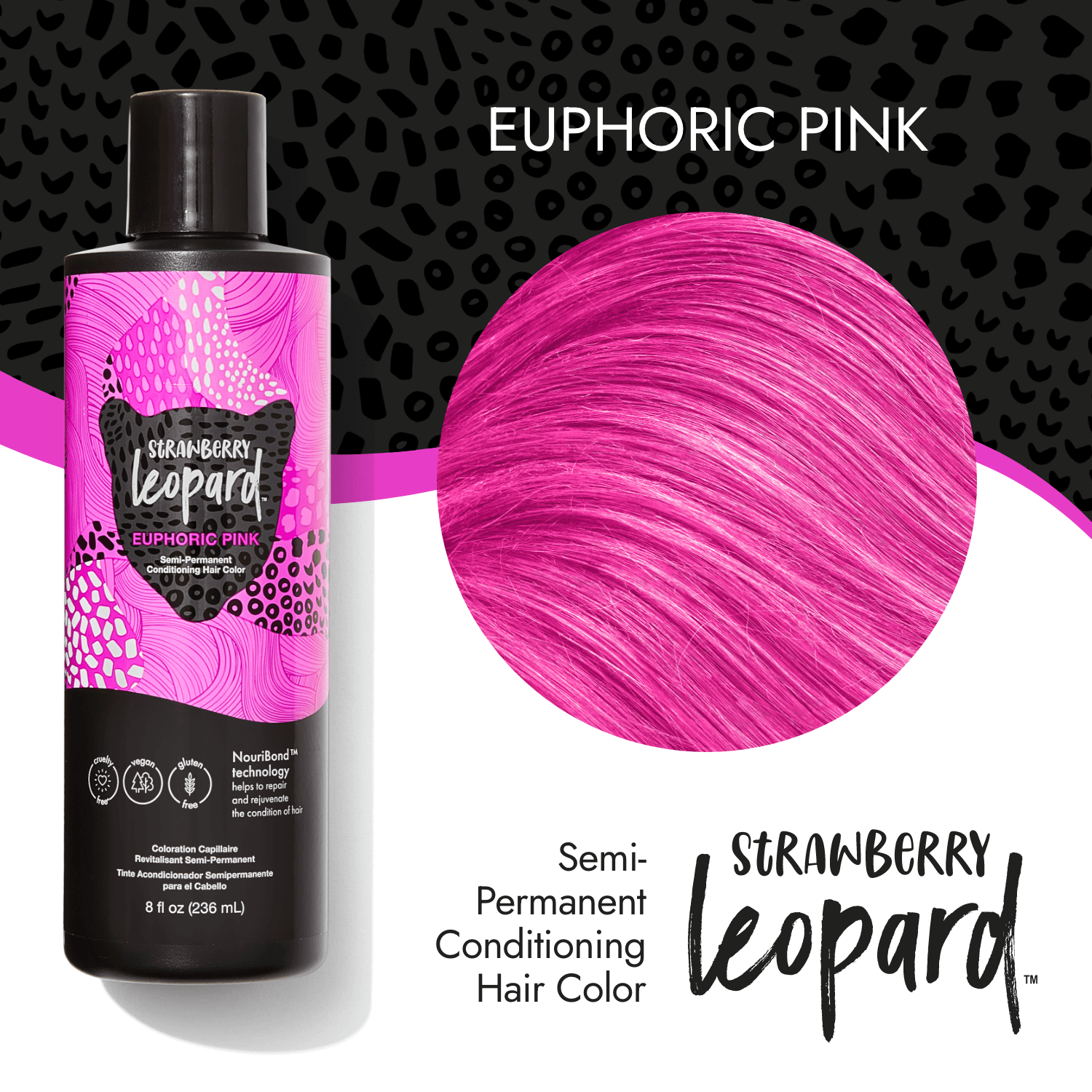 Cotton Candy Pink Semi Permanent Cream Hair Color