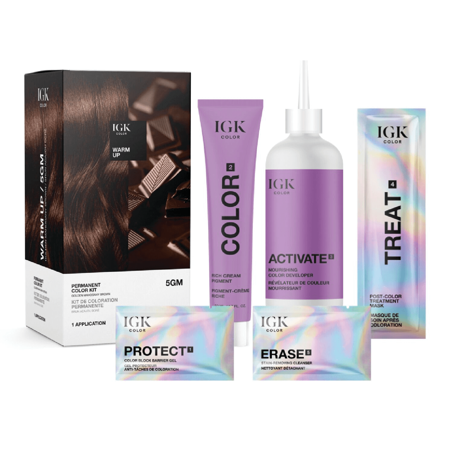 Igk Hair 6-Pc. Permanent Color Set - Warm Up