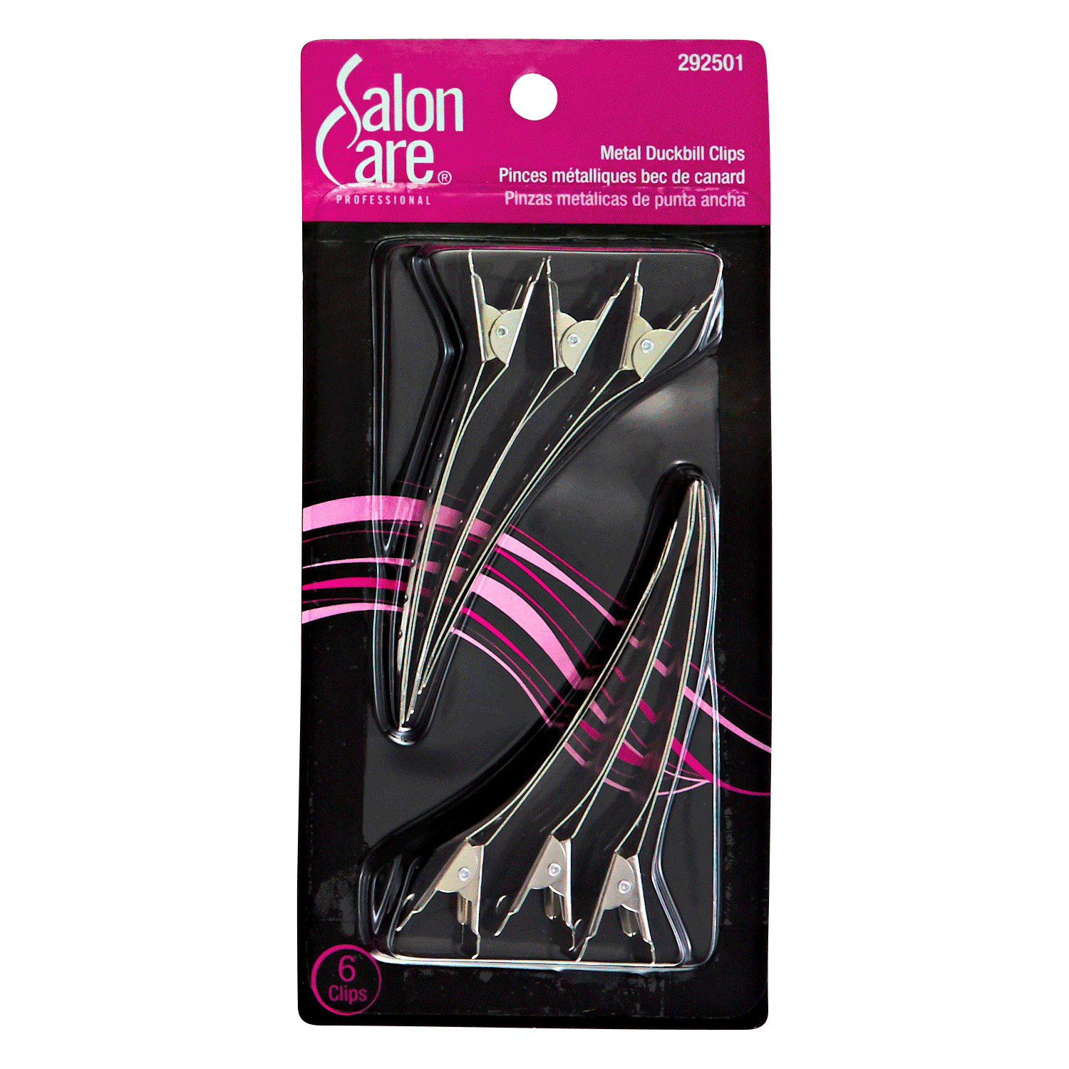 Salon Care Metal Duckbill Clips