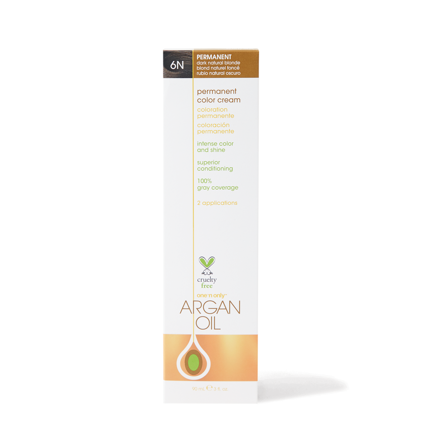 One 'n Only Argan Oil Permanent Color Cream 6N Dark Natural Blonde