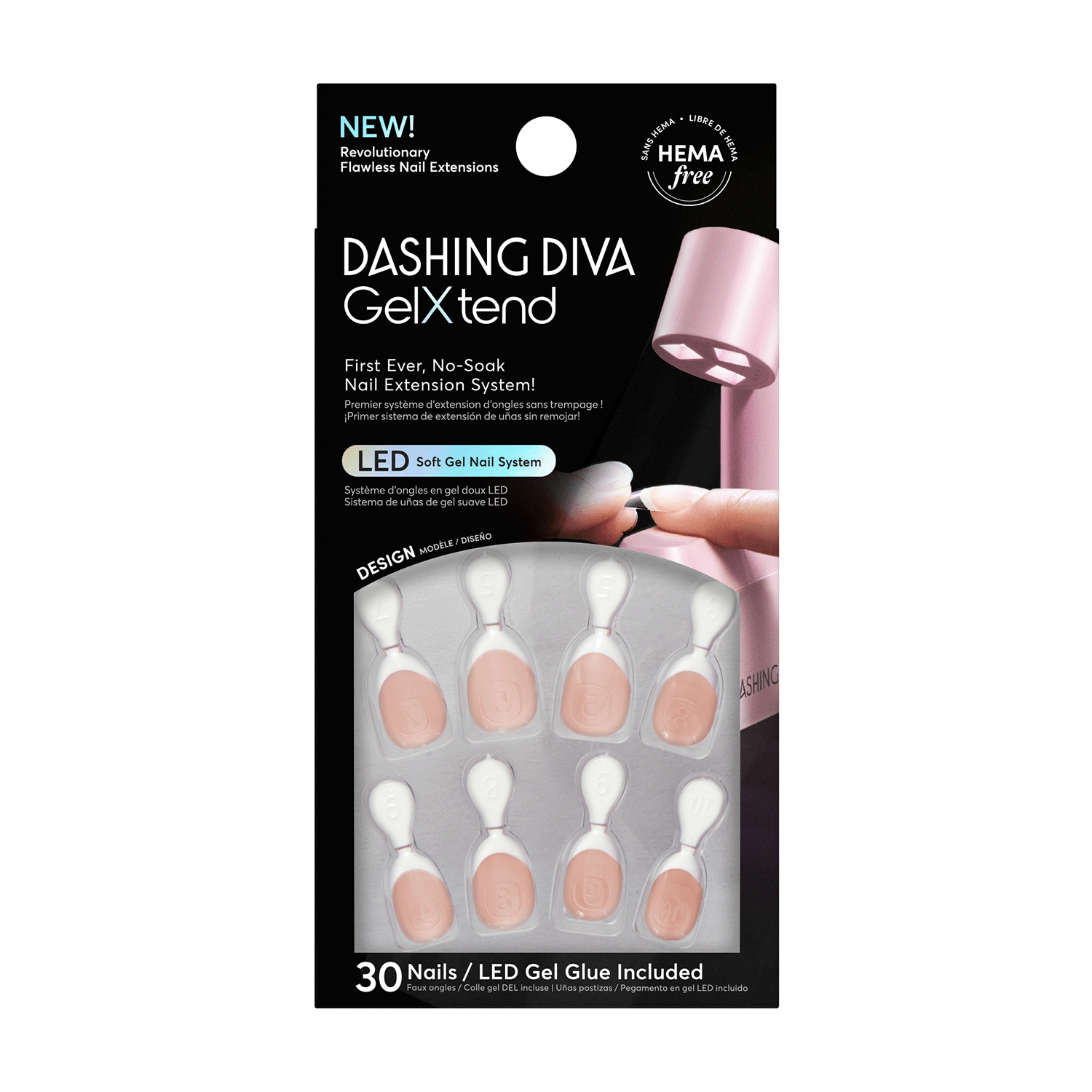 Sold Out - GelXtend Soft Gel Nail Tips by Dashing Diva Neutral Short