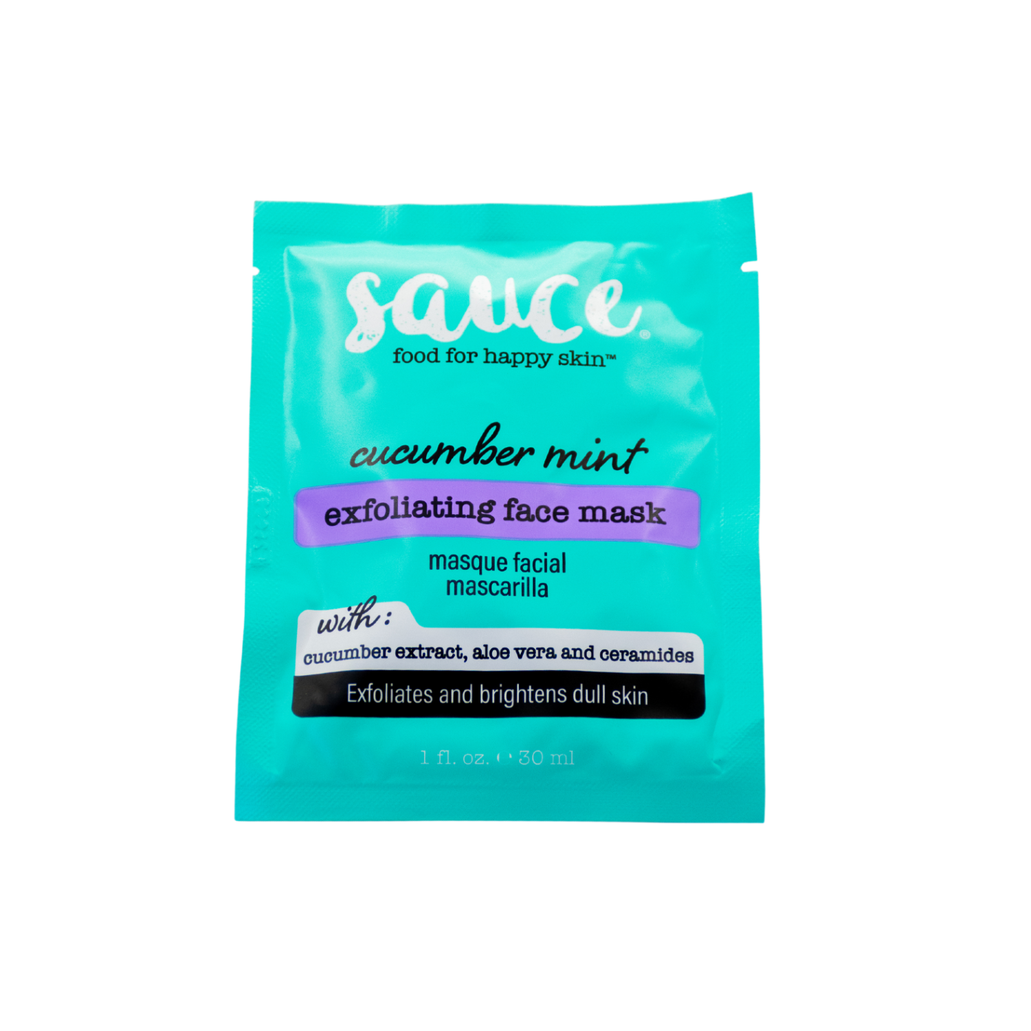 Sauce Beauty Cucumber Mint Face Mask 1oz 1 Fl Oz