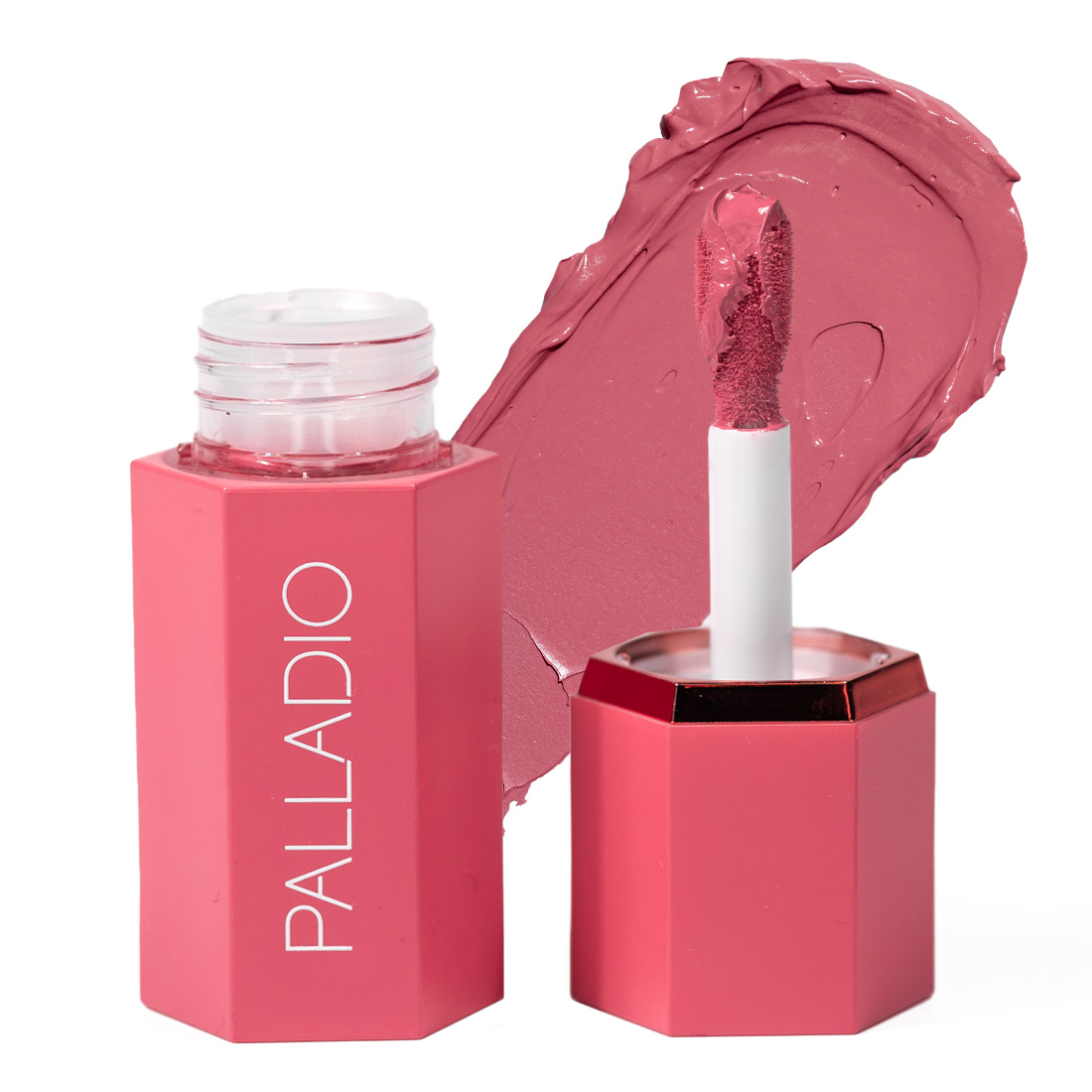 Palladio Beauty Liquid Blush - 2-in-1 Lip & Cheek Tint - Cool Pink