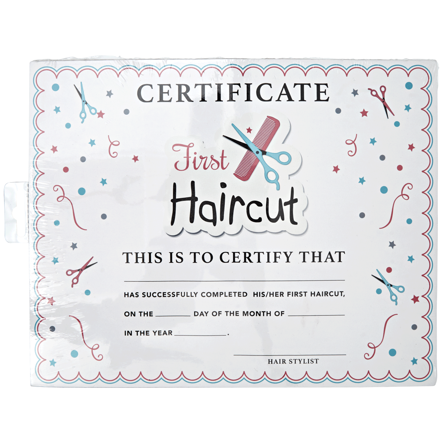 Free Printable 1st Haircut Certificate