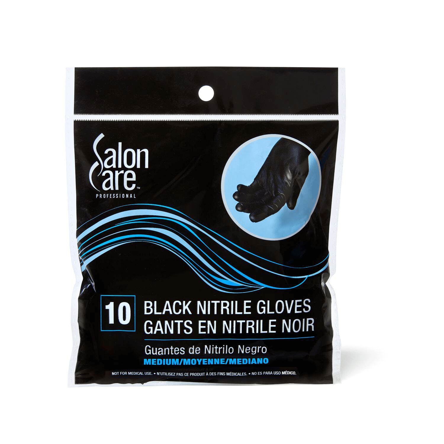 Medium 2ct Black Nitrile Gloves
