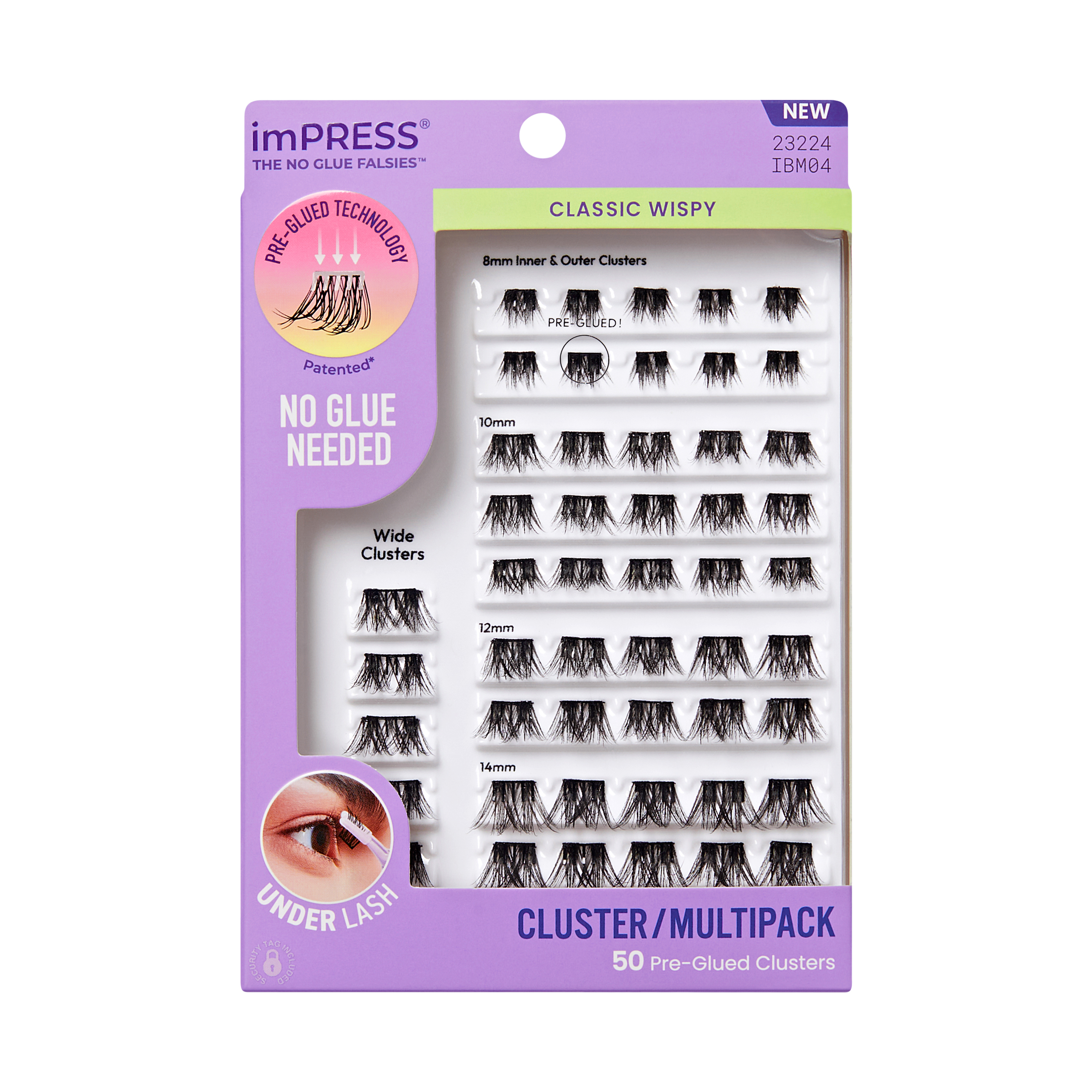 Impress Cluster Lash Kit, Classic Wispy, 50 Clusters | CVS