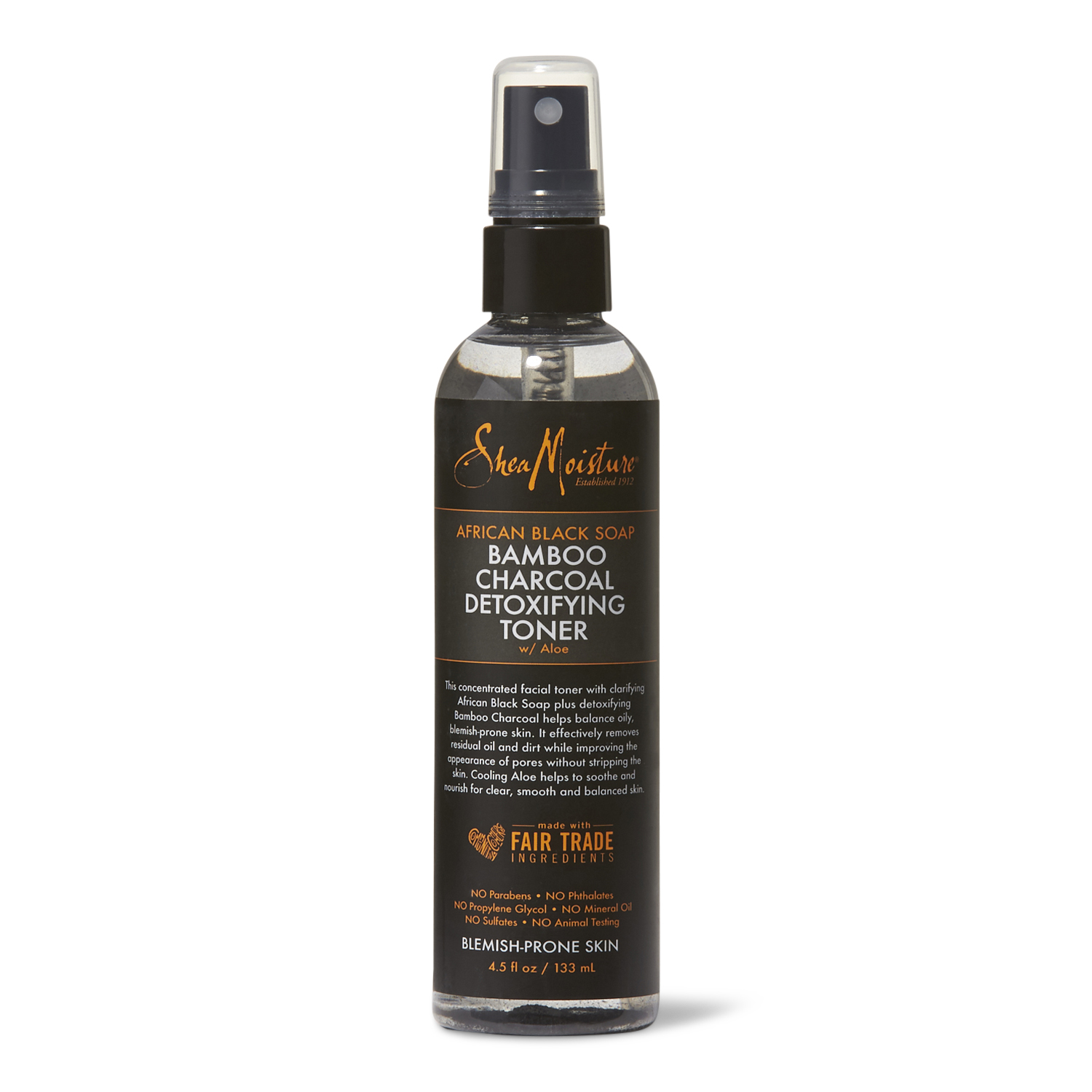 Shea Moisture African Black Soap and Bamboo Charcoal Detoxifying Toner
