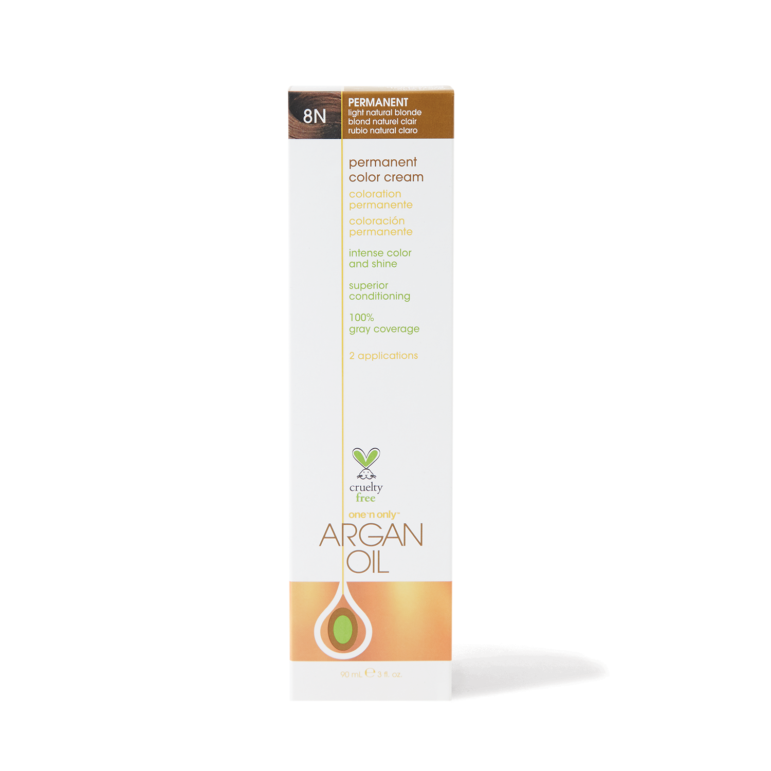 One 'n Only Argan Oil Permanent Color Cream 8N Light Natural Blonde