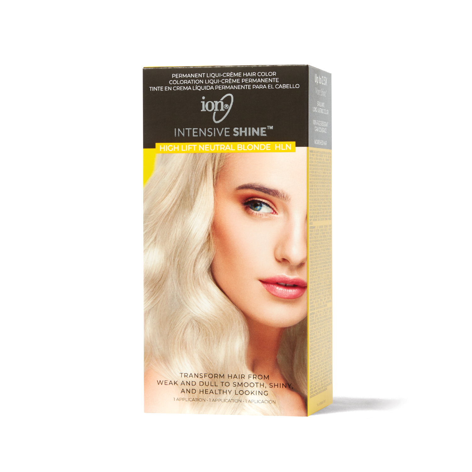ION Intensive Shine 1n Intense Black Permanent Liqui-creme Hair 