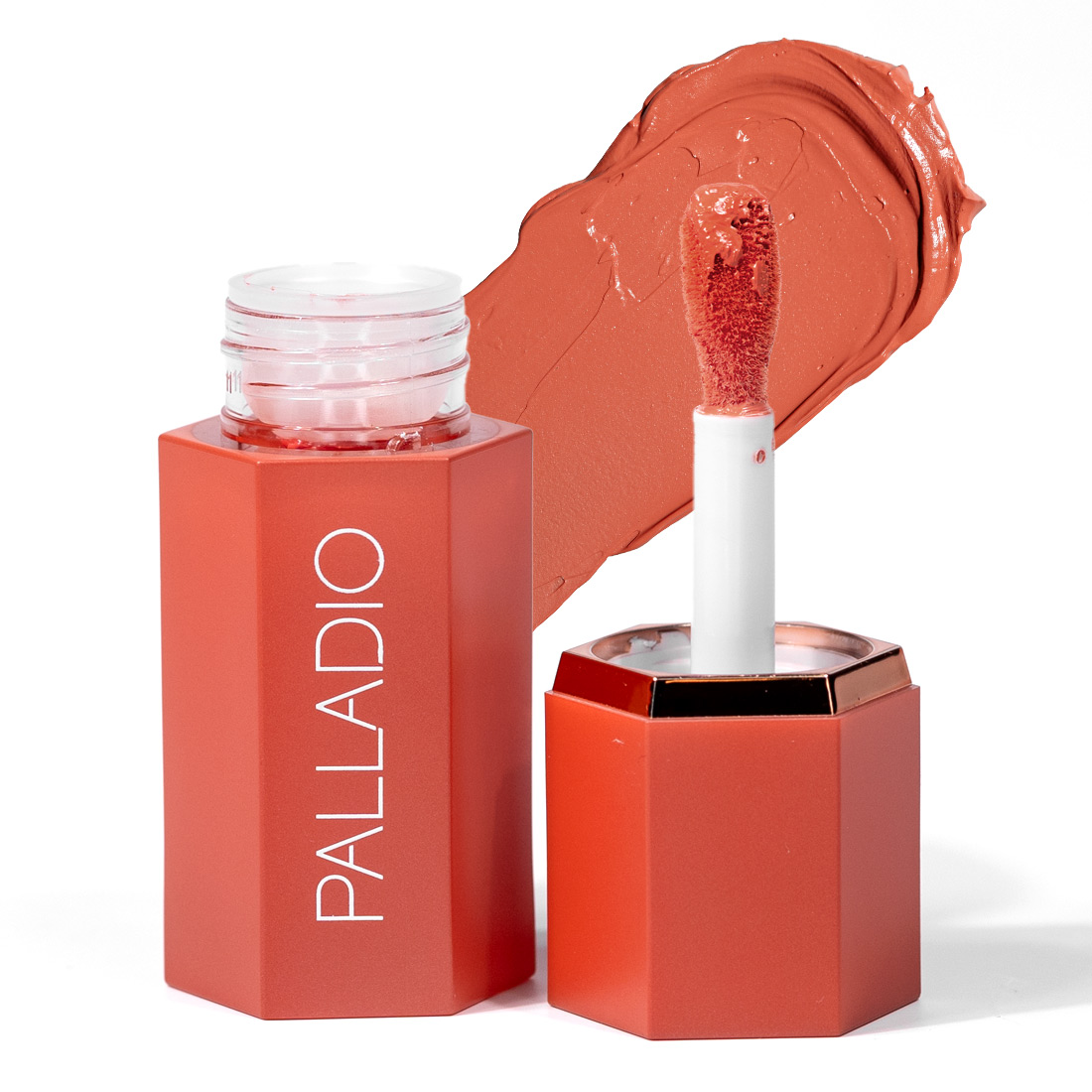 Palladio Beauty Liquid Blush - 2-in-1 Lip & Cheek Tint - Sunny Coral