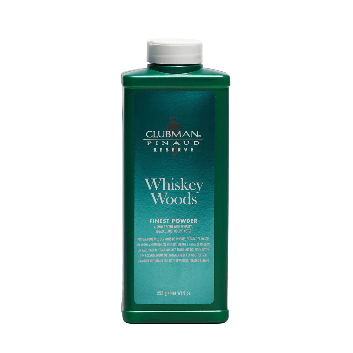 908971 9 oz Talc-Free Finest Powder, Whiskey Woods