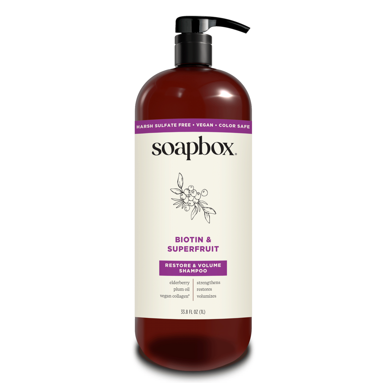 Soapbox Biotin and Superfruit Restore & Volumize Shampoo