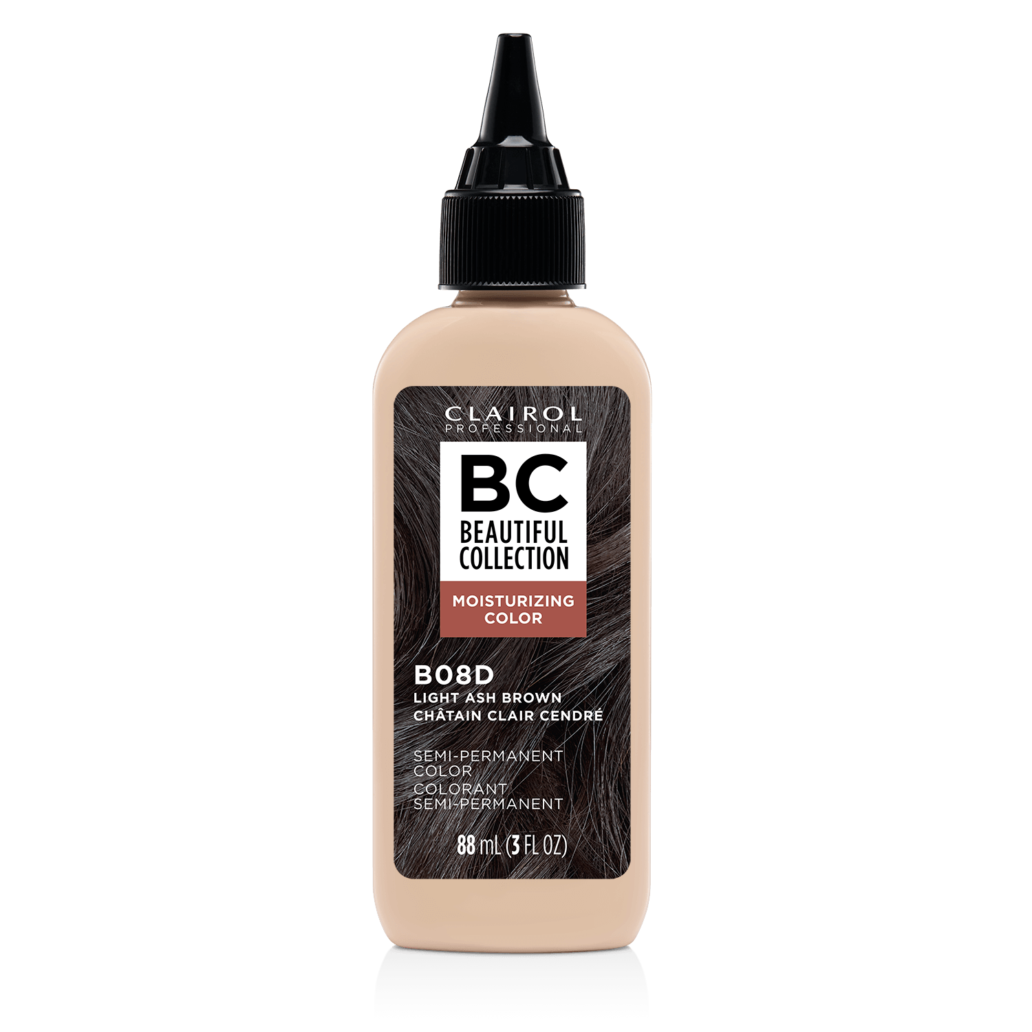 Clairol Professional B08D Light Ash Brown Semi Permanent Moisturizing Hair Color 3 oz