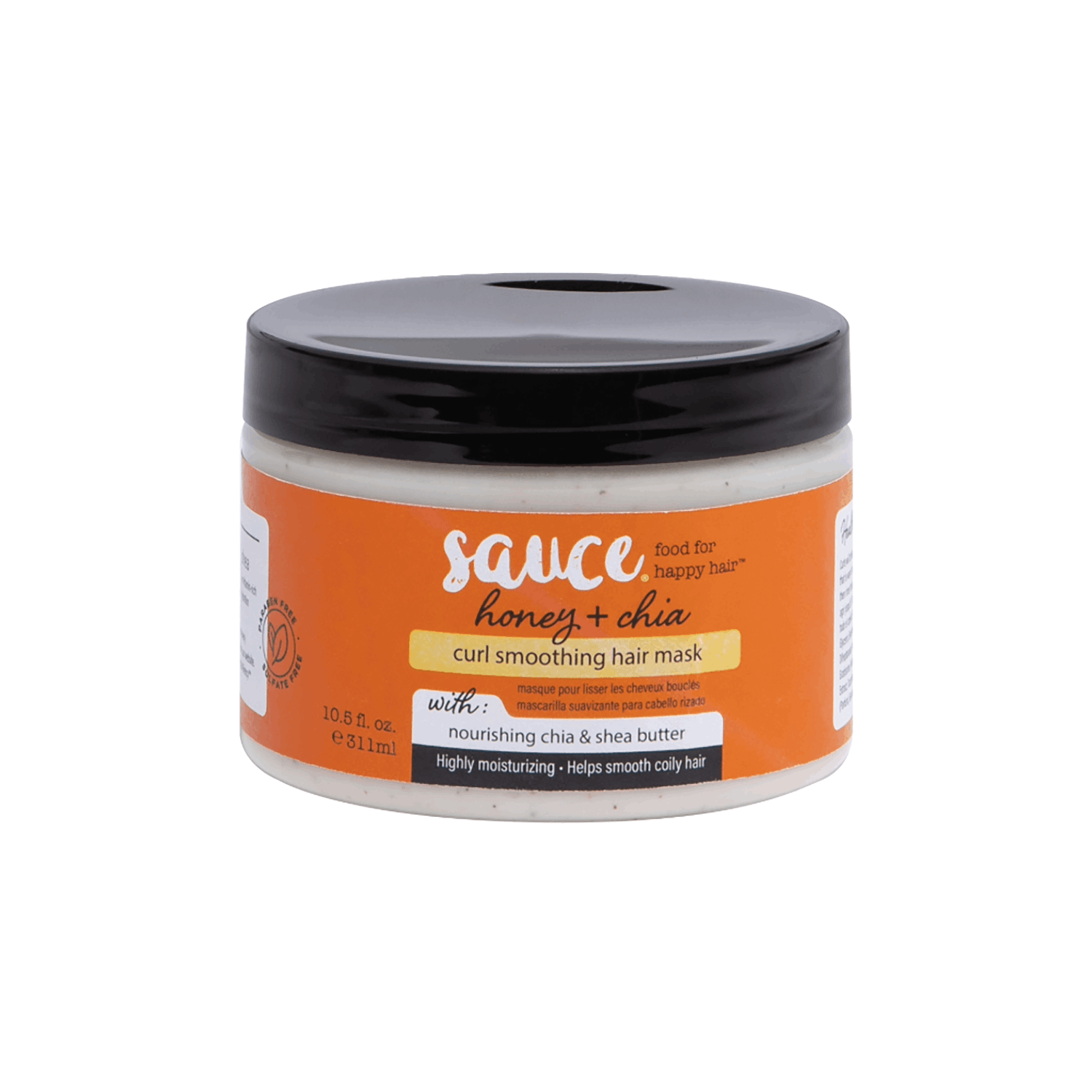 Sauce Beauty Honey Chia Smoothing Curl Mask 10.5 Fl Oz