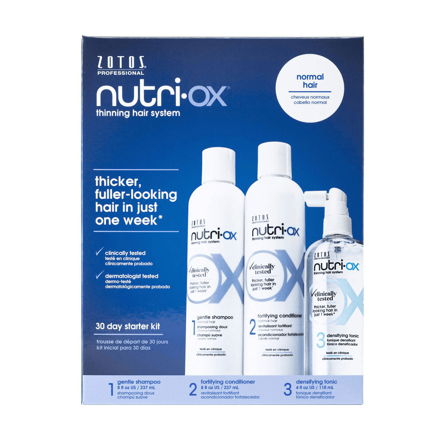 Nutri Ox Thinning Hair System 30-Day Starter Kit for Normal Hair