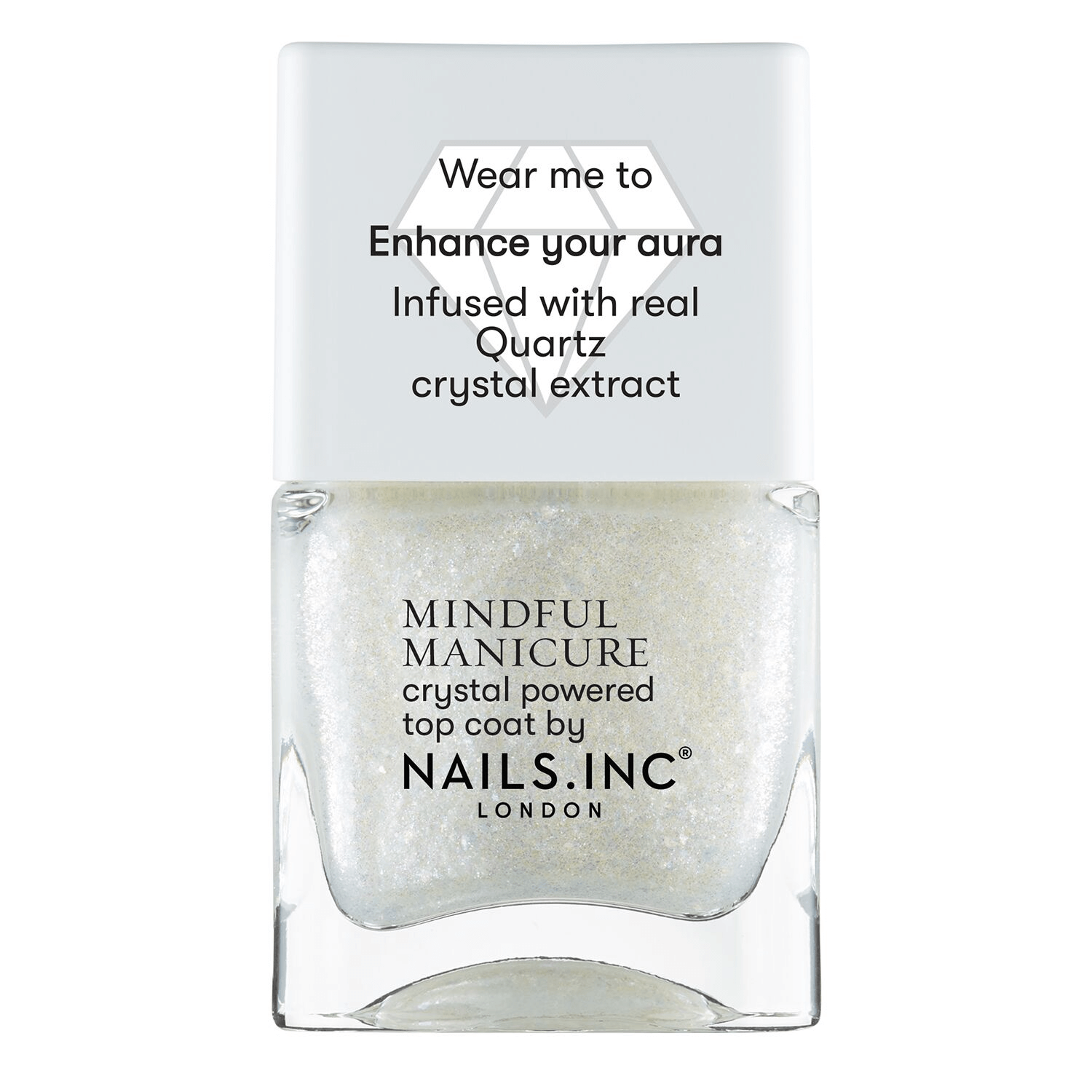 Nails, Inc. Good Vibes Only Crystal Top Coat
