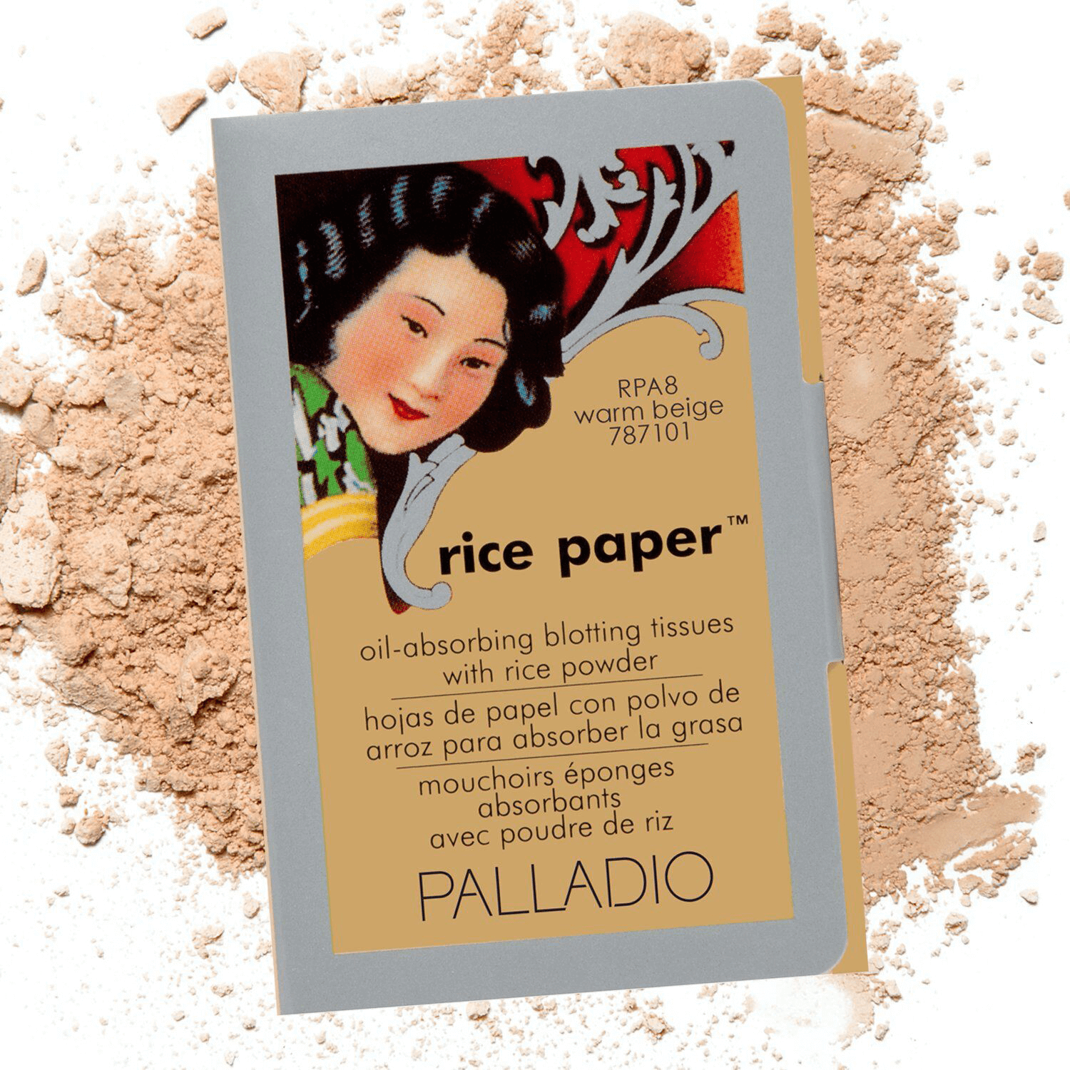 Palladio Beauty Rice Paper Blotting Sheets - Warm Beige