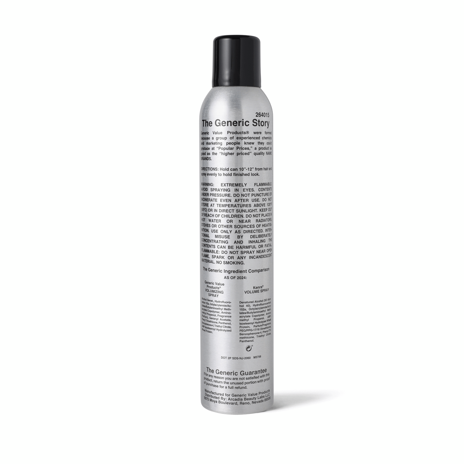 Generic Value Products Volumizing Hair Spray, Strong Hold, Control, And Volume, - Picture 2 of 2