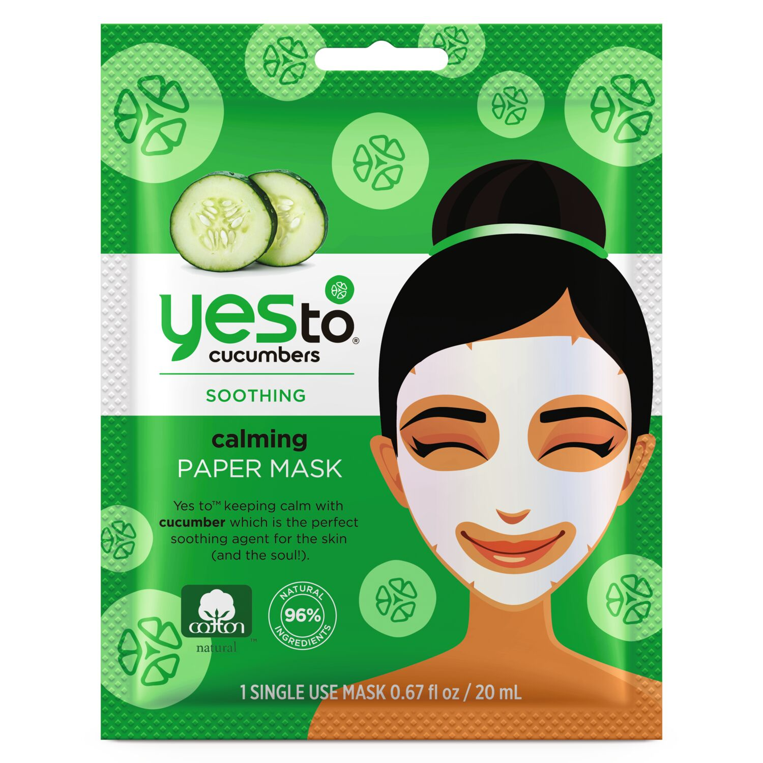 picture of YES TO Cucumbers Calming Paper Mask