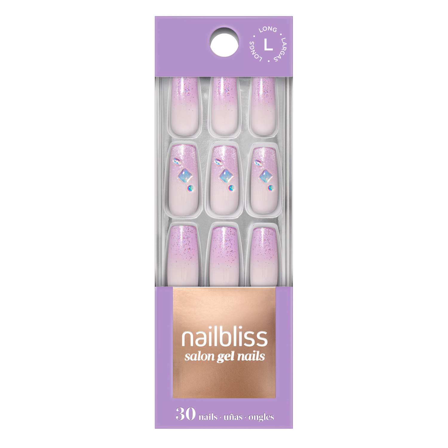 Dashing Diva Violet Vows Press-On Gel Nail Kit