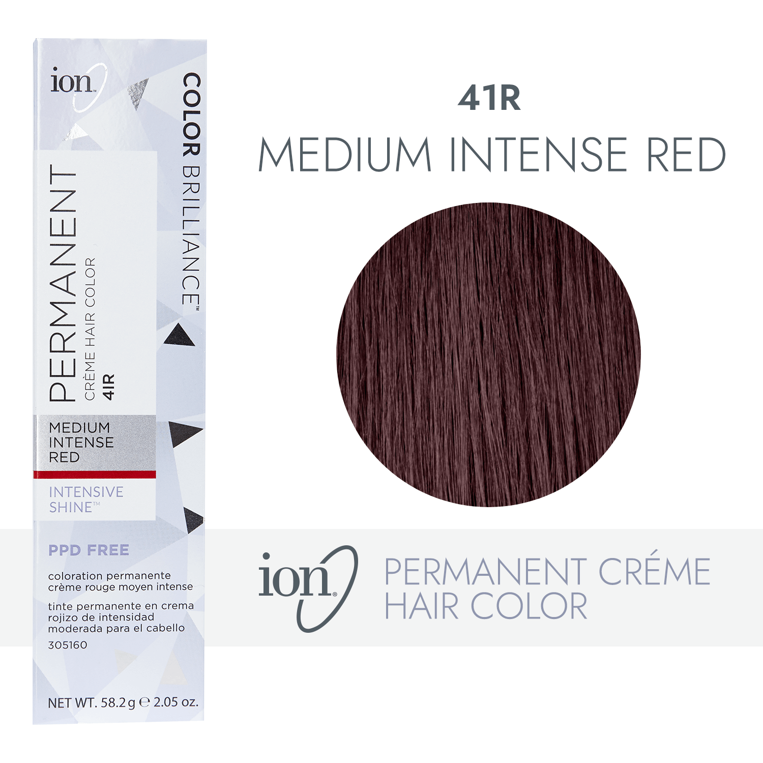 Ion Color Brilliance Permanent Creme 4IR Medium Intense Red