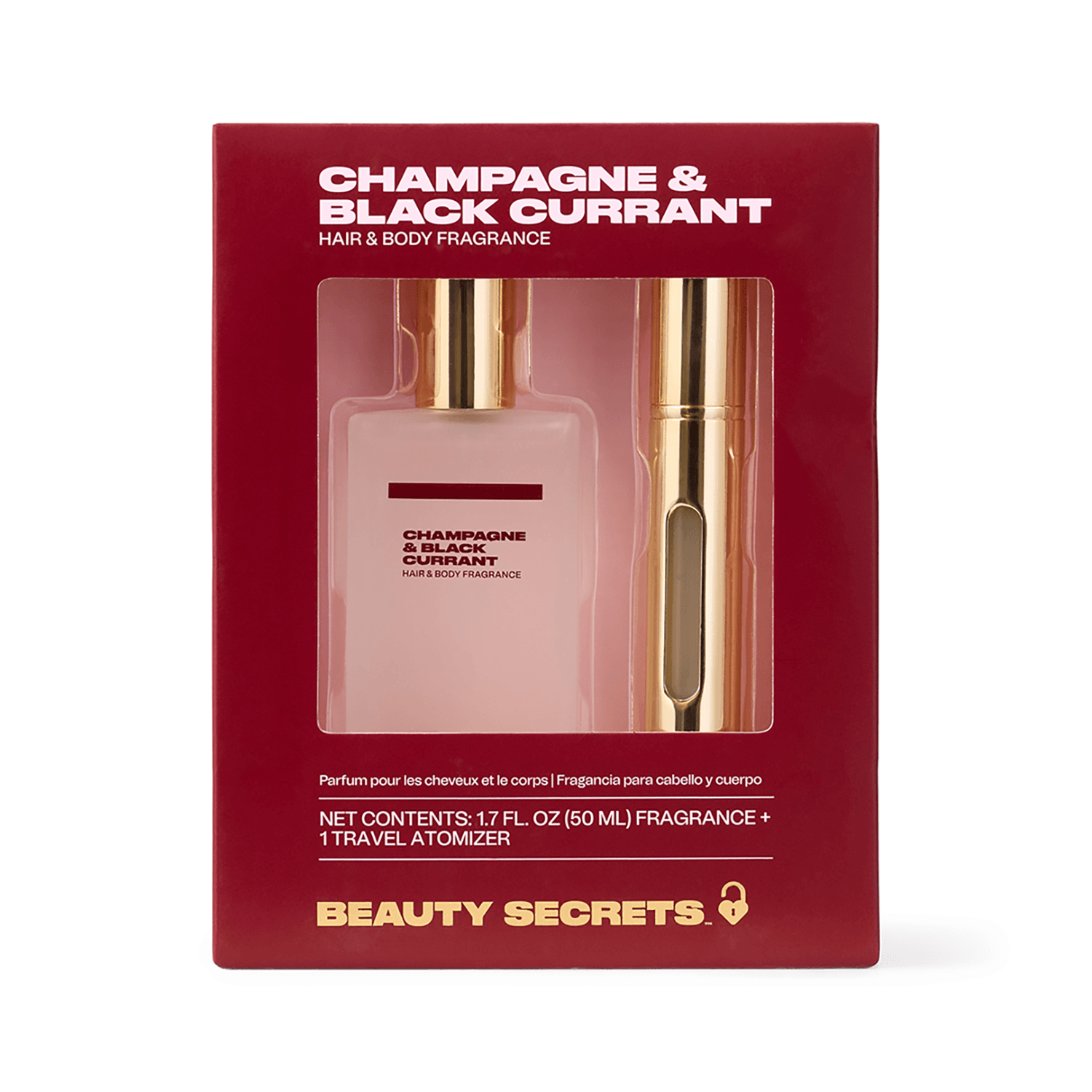 Beauty Secrets Champagne & Black Currant Hair & Body Fragrance