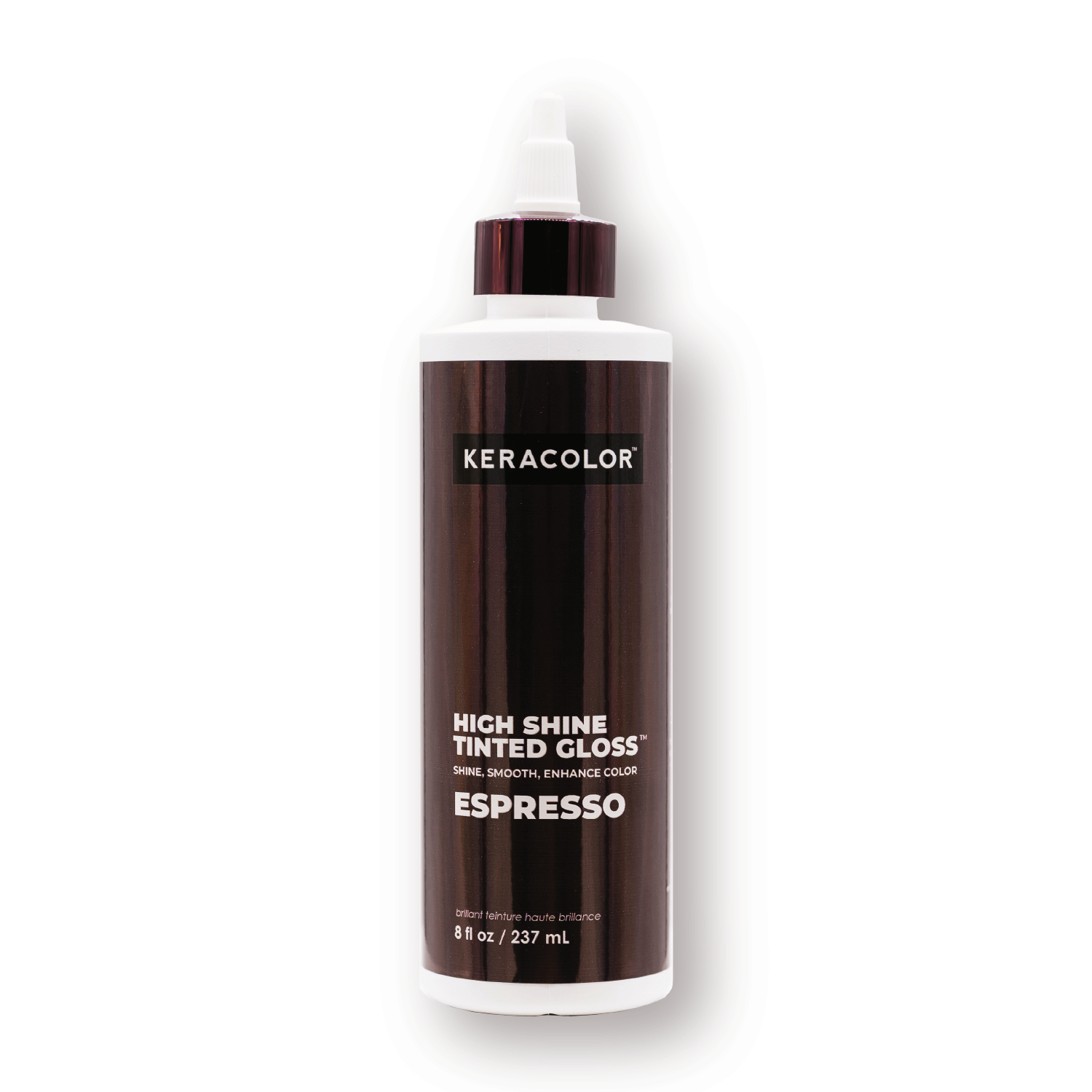 Keracolor High Shine Tinted Gloss, One Size, Brown