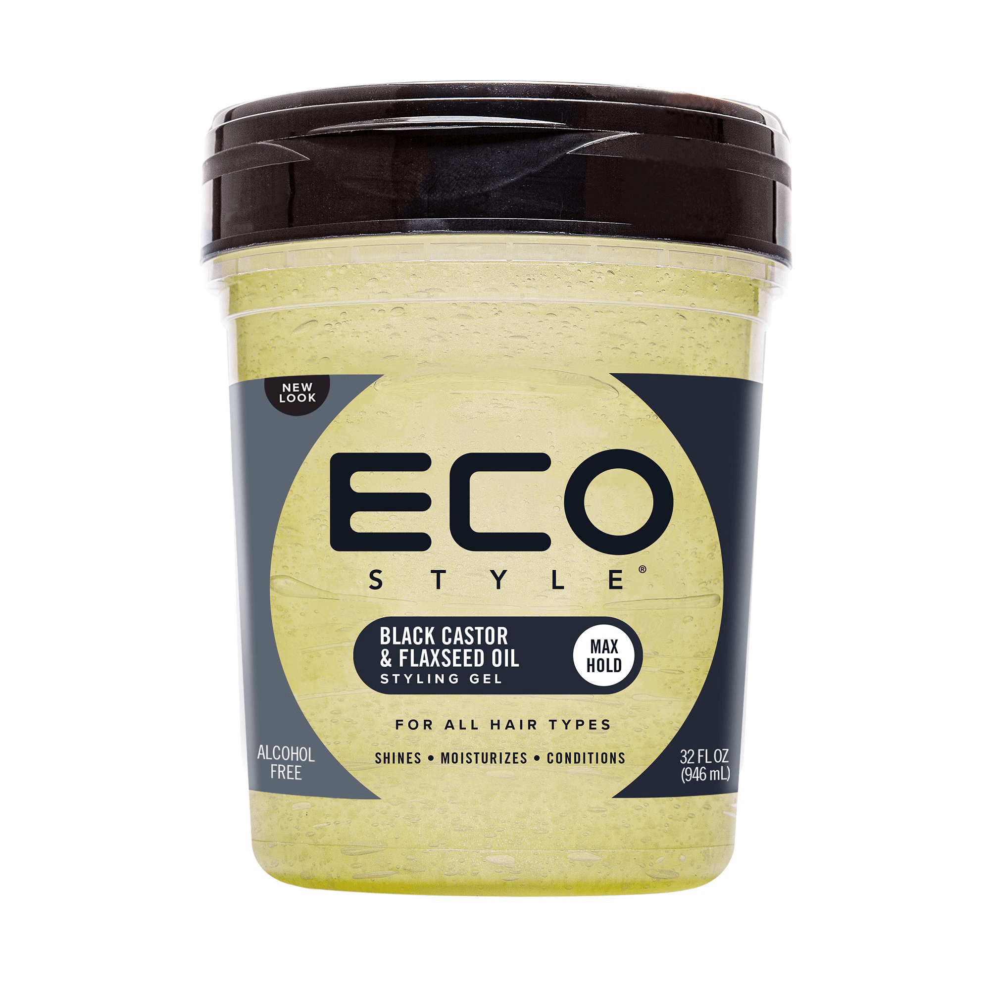 Eco Style Black Castor Flaxseed Oil Styling Gel Hair Gel