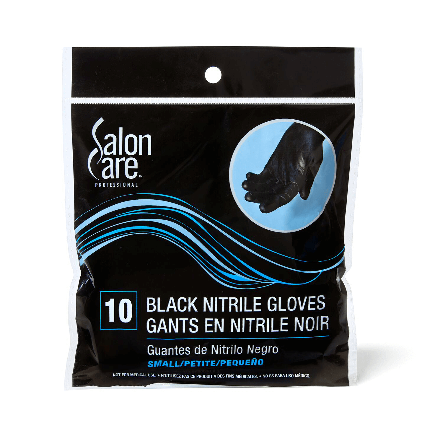 Medium 10ct Black Nitrile Gloves