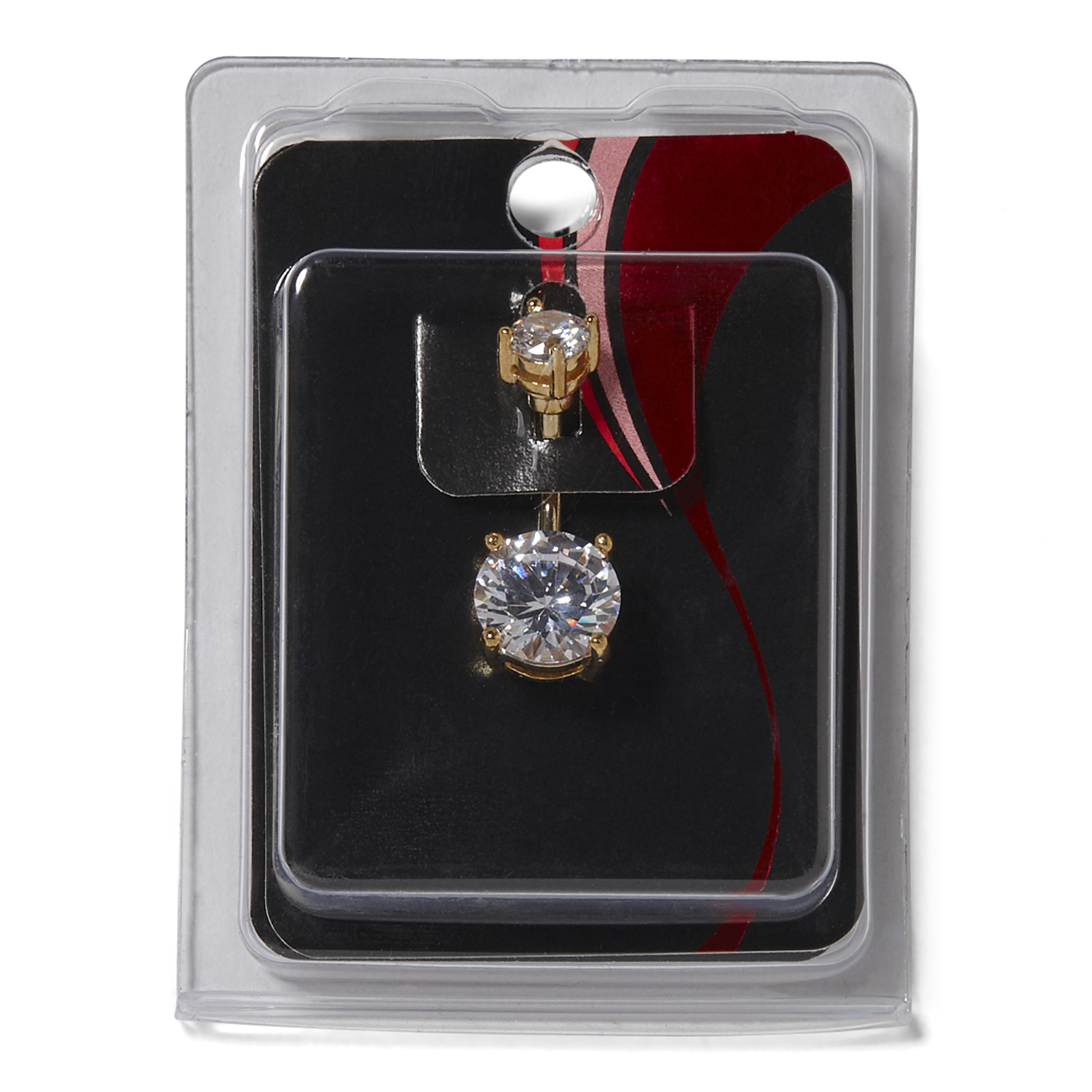 Pacific Piercing Supply Gold Plated 14G Navel Dangle 14 Gauge