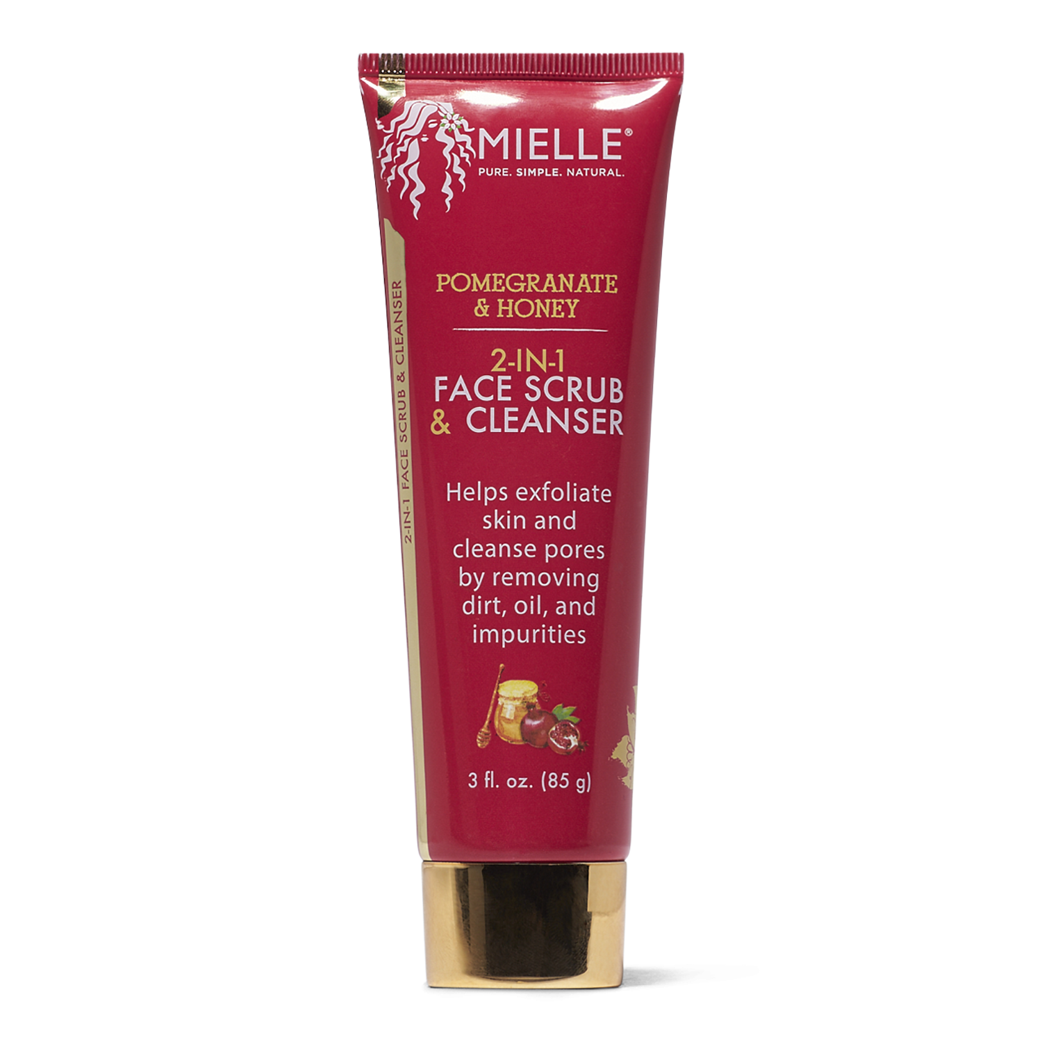 Mielle Pomegranate & Honey 2 in 1 Face Scrub & Cleanser