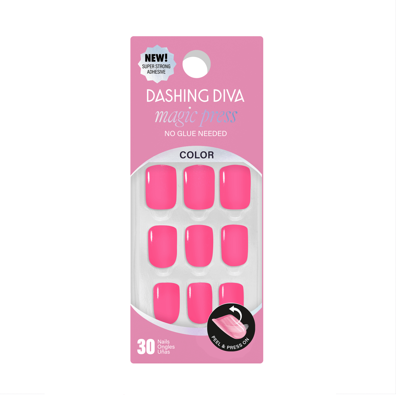 Barbie Dolls - press-on gel nails by Dashing Diva Pink Medium