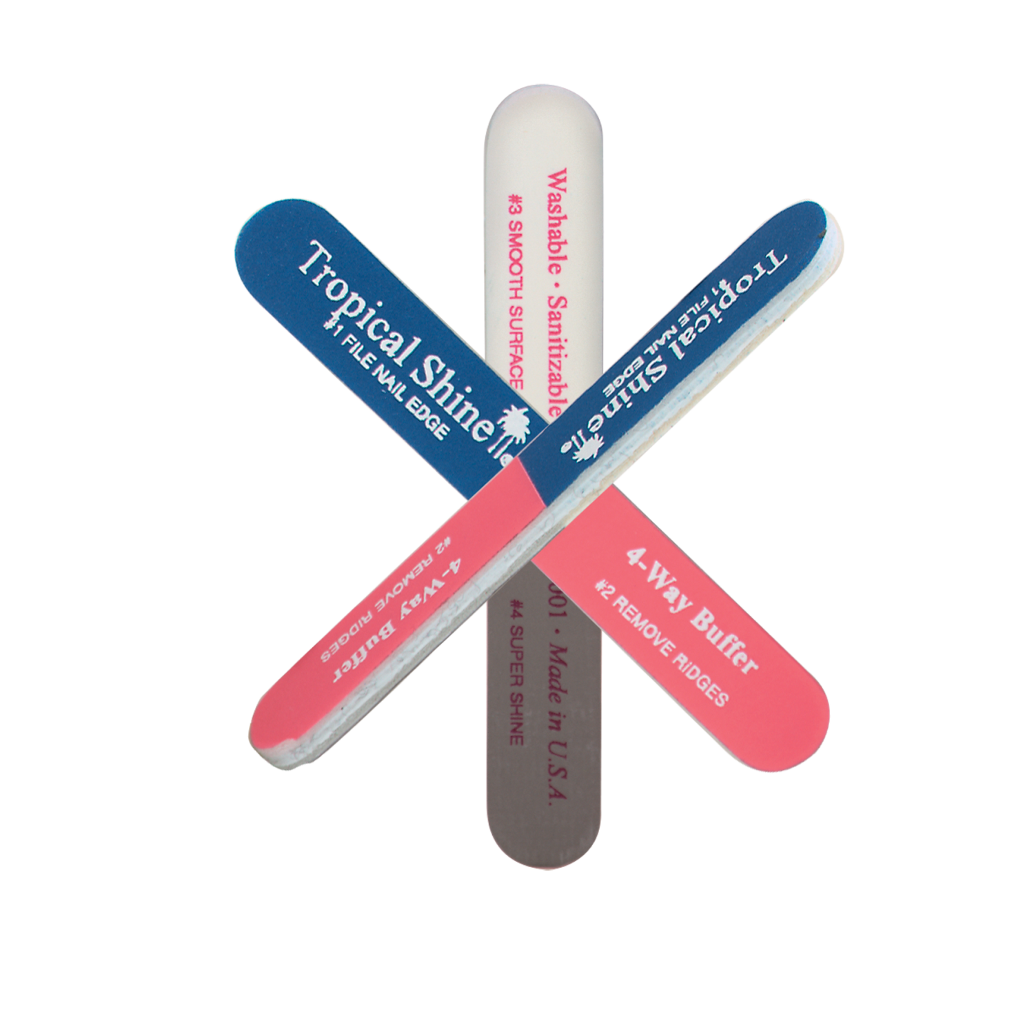 Tropical Shine 4-Way Mini Nail Buffer mini