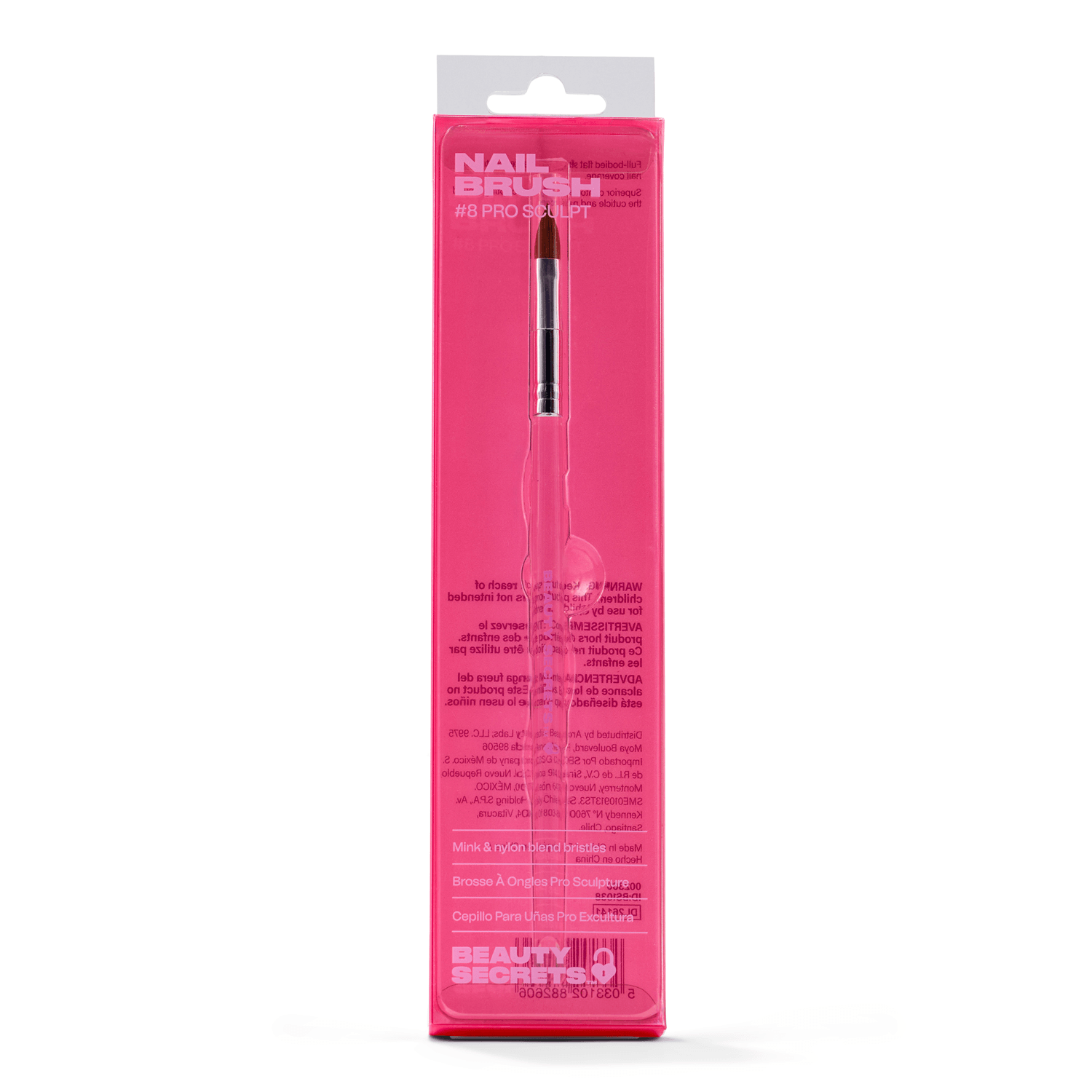 Beauty Secrets #8 Pro Sculpt Nail Brush Up To 0.9 Fl Oz