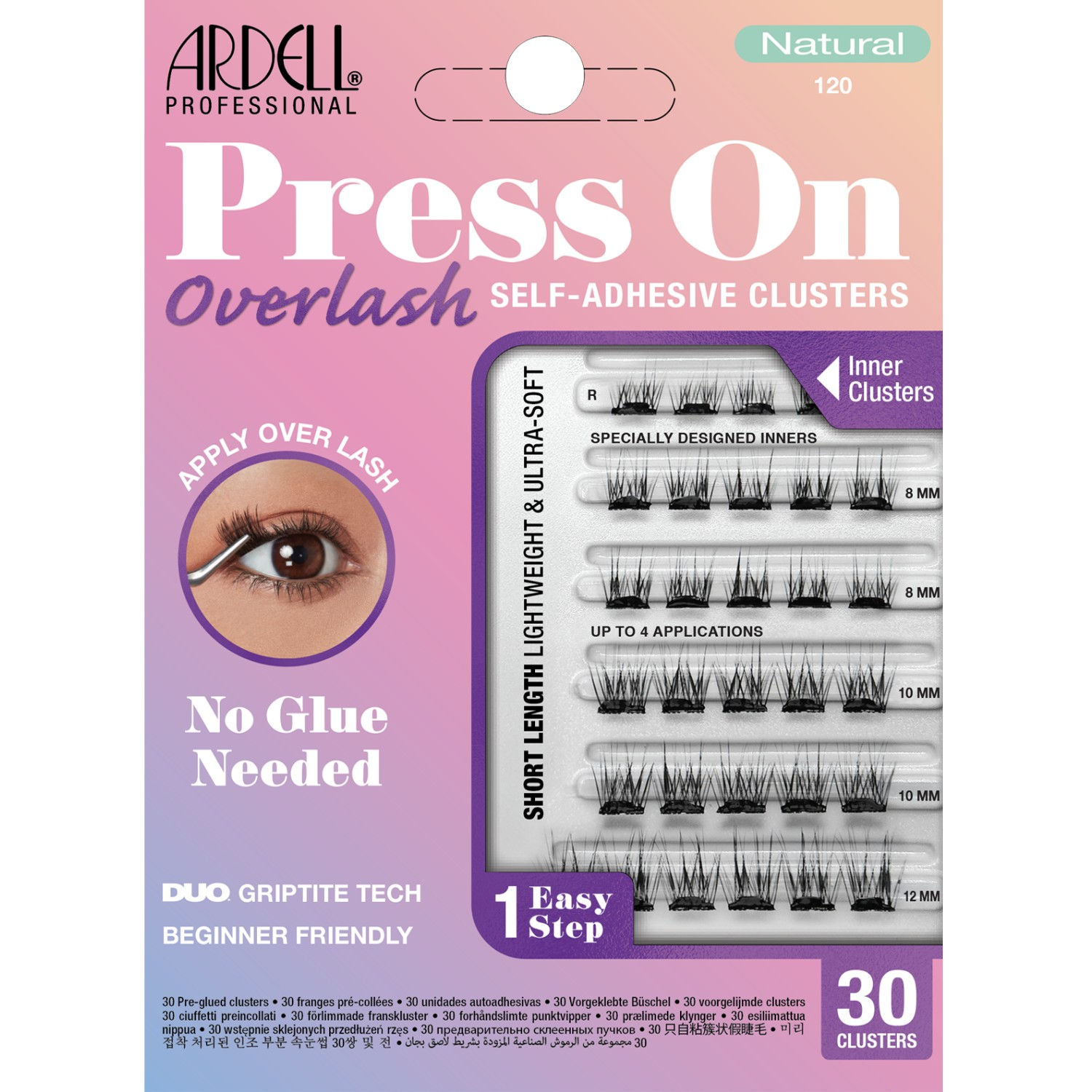 Ardell(R) Press On Overlash Natural 120 Eyelashes