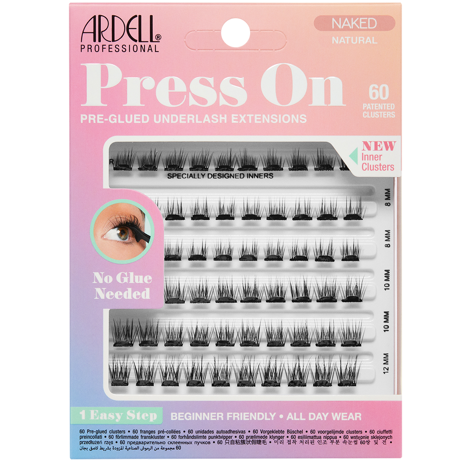 Ardell Press On Pre-glued Underlash Extensions, Naked Natural