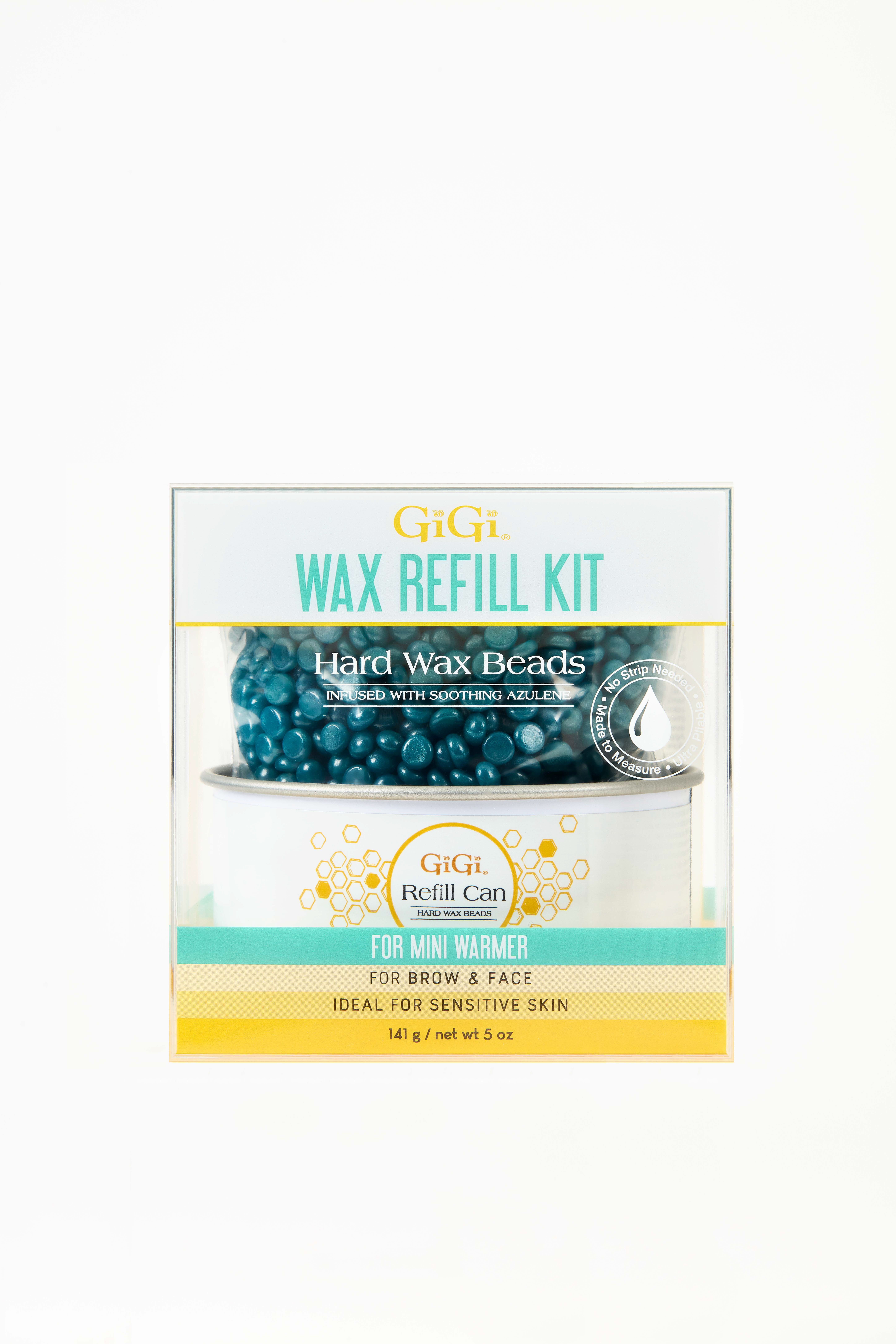 Gigi Wax Refill Kit, Hard Wax Beads and Refill Can