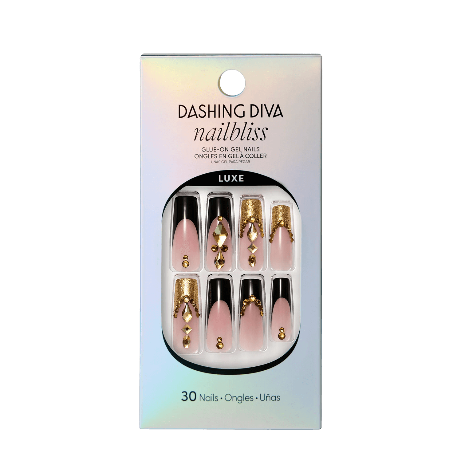 Gold Mine - glue by Dashing Diva Black Extra Long